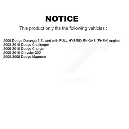 Filtre à air moteur (paquet de 3) pour Dodge Chrysler 300 chargeur Challenger Magnum