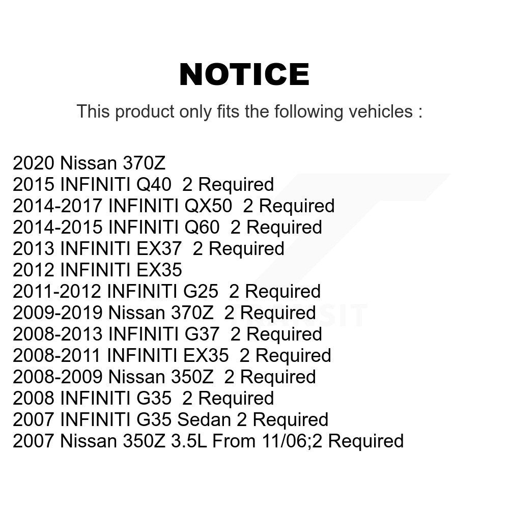Filtre à air moteur (paquet de 3) pour INFINITI G37 QX50 Nissan EX35 370Z G35 350Z EX37