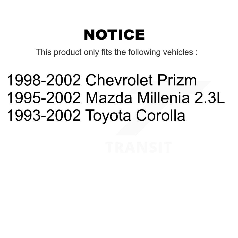 Filtre à air moteur (paquet de 3) pour Toyota Corolla Mazda Millenia Chevrolet Prizm
