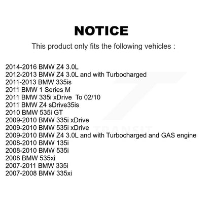 Filtre à air moteur (paquet de 4) pour BMW 335i xDrive Z4 335xi 135i 535i 535xi 335is 1