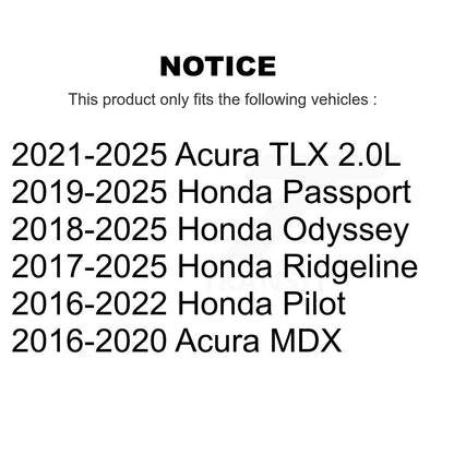 Filtre à air moteur (paquet de 4) pour Honda Pilot Odyssey Acura Ridgeline MDX passeport