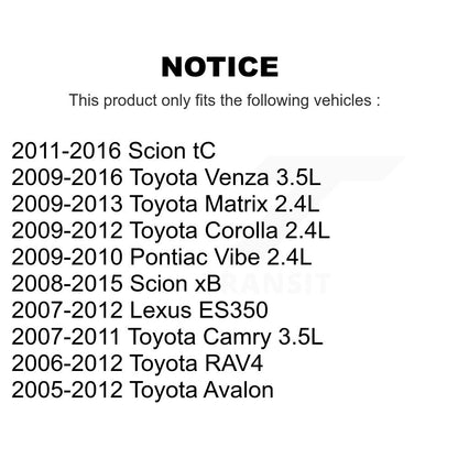 Filtre à Air moteur (paquet de 4) pour Toyota Corolla RAV4 Matrix Camry Venza Pontiac t
