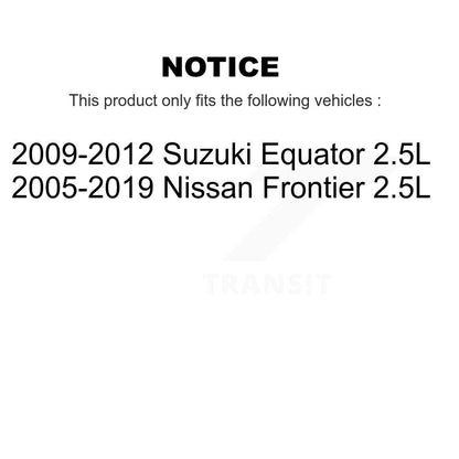 Filtre à air moteur (paquet de 4) pour Nissan Frontier Suzuki Equator 2,5 L K57-100759