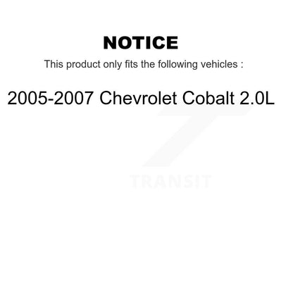 Filtre à air moteur (paquet de 4) pour Chevrolet Cobalt 2005-2007 2,0 L K57-100783