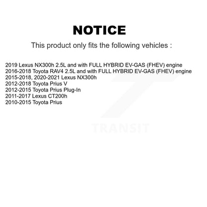 Filtre à air moteur (paquet de 4) pour Toyota RAV4 Prius V Lexus CT200h NX300h enfichable