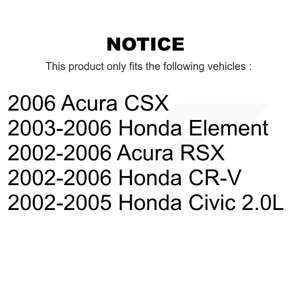 Filtre à air moteur (paquet de 4) pour Honda Civic CR-V Acura RSX Element CSX K57-10078