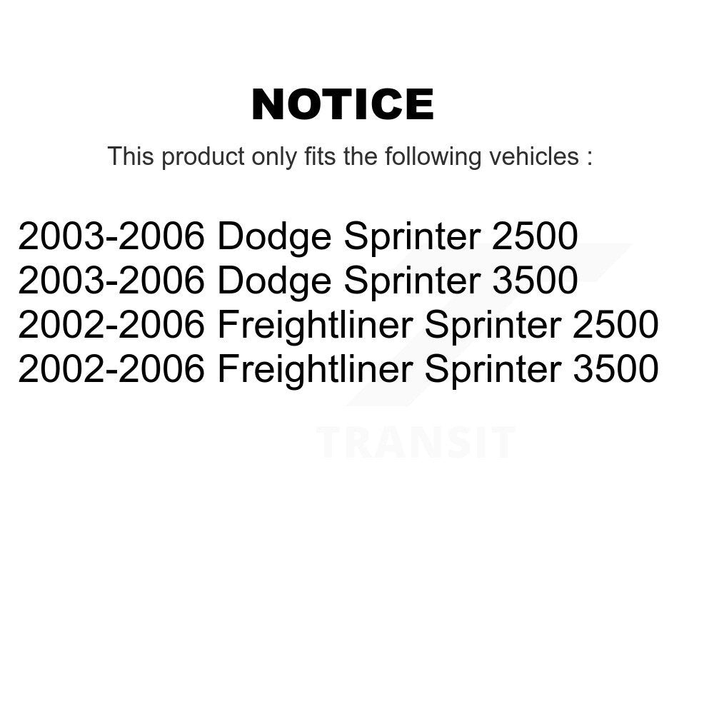 Filtre à air moteur (paquet de 4) pour Sprinter 2500 Dodge Freightliner 3500 K57-100872