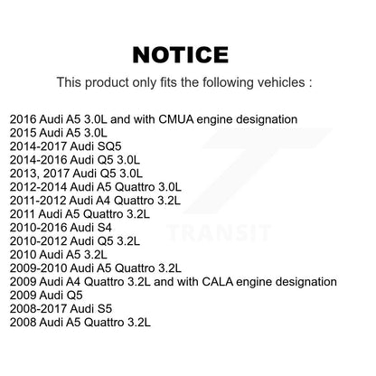 Filtre à air moteur (paquet de 4) pour Audi Q5 A4 Quattro S4 A5 S5 SQ5 K57-100881
