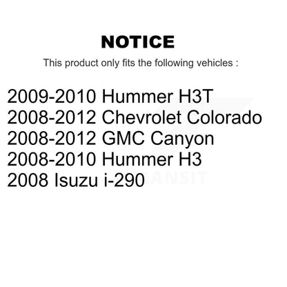 Filtre à air moteur (paquet de 4) pour Chevrolet Colorado GMC Canyon Hummer H3 H3T Isuz