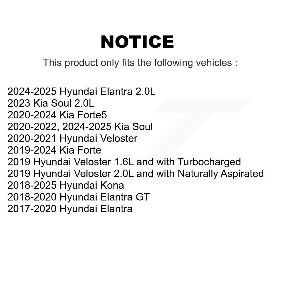 Filtre à air moteur (paquet de 5) pour Hyundai Elantra Kona Kia Forte Soul Forte5 GT
