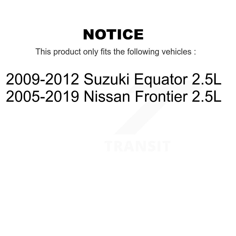 Filtre à air moteur (paquet de 5) pour Nissan Frontier Suzuki Equator 2,5 L K57-101046
