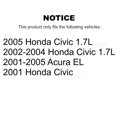 Filtre à air moteur (paquet de 5) pour Honda Civic Acura EL K57-101075