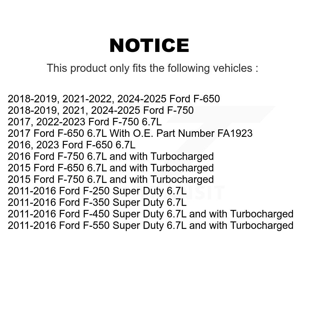 Filtre à air moteur (paquet de 5) pour Ford F-350 Super Duty F-250 F-450 F-550 F-650