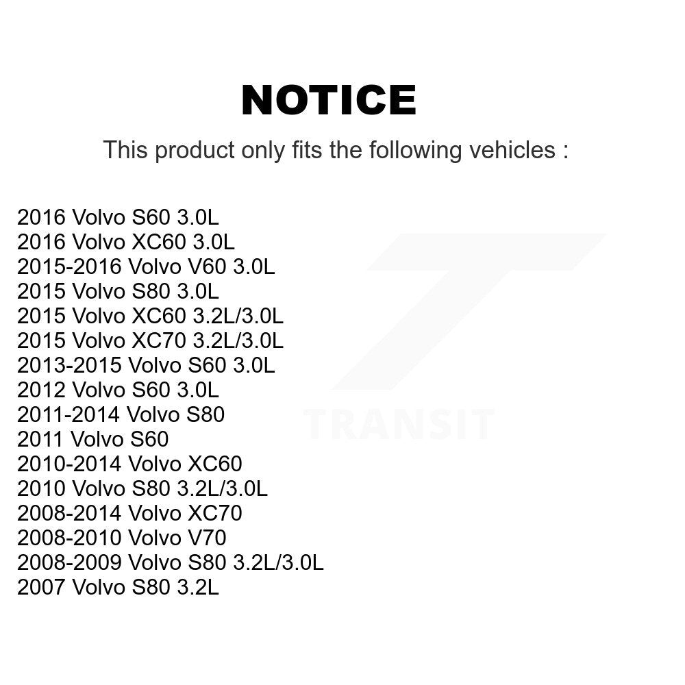 Filtre à air moteur (paquet de 10) pour Volvo XC60 XC70 S60 S80 V60 V70 K57-101202