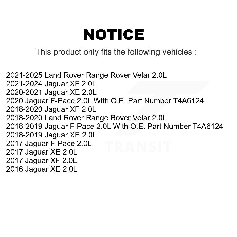 Filtre à air moteur (paquet de 10) pour Jaguar f-pace Land Rover Range Velar XE XF 2.0L