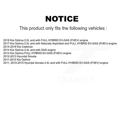 Filtre à air moteur (paquet de 10) pour Hyundai Sonata Kia Optima Cadenza K57-101245