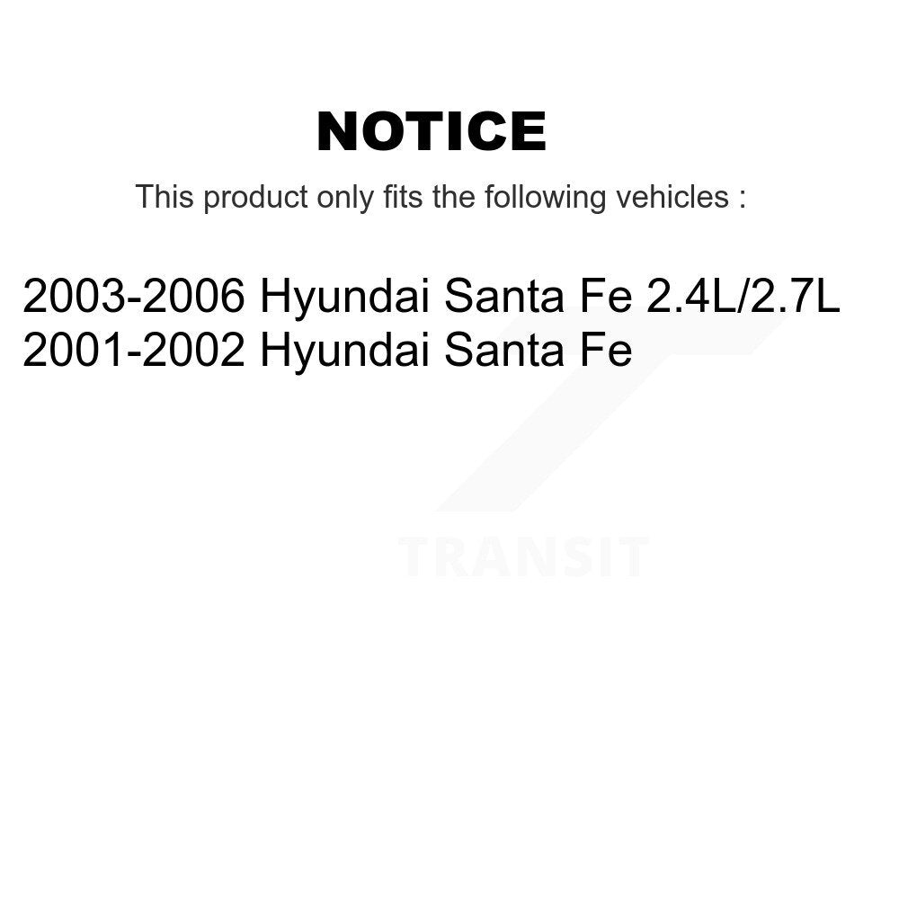 Filtre à air moteur (paquet de 10) pour Hyundai Santa Fe K57-101261
