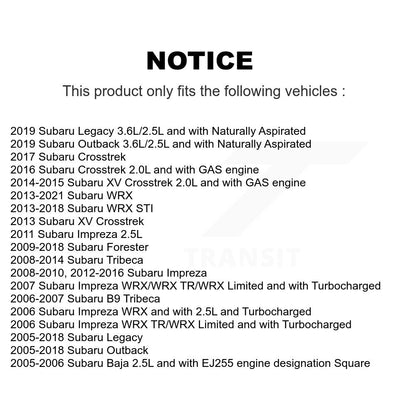 Filtre à air moteur (paquet de 10) pour Subaru Forester Outback Impreza Legacy XV WRX B