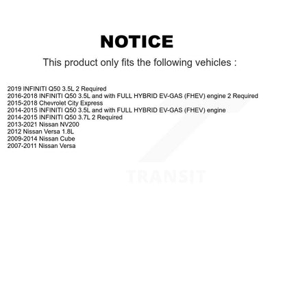 Filtre à air moteur (paquet de 10) pour Nissan Versa INFINITI Q50 NV200 Cube Chevrolet