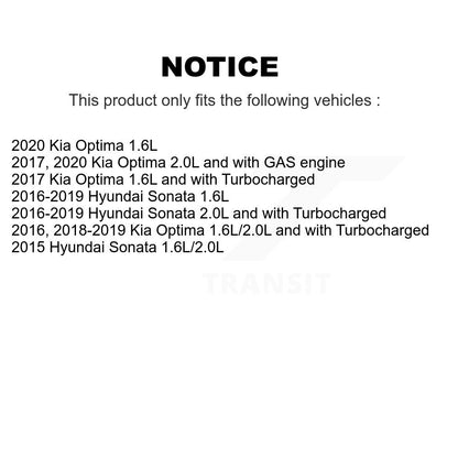 Filtre à air moteur (paquet de 10) pour Hyundai Sonata Kia Optima K57-101334