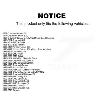 Filtre à air moteur (paquet de 10) pour Chevrolet GMC S10 Blazer Astro Jimmy Safari