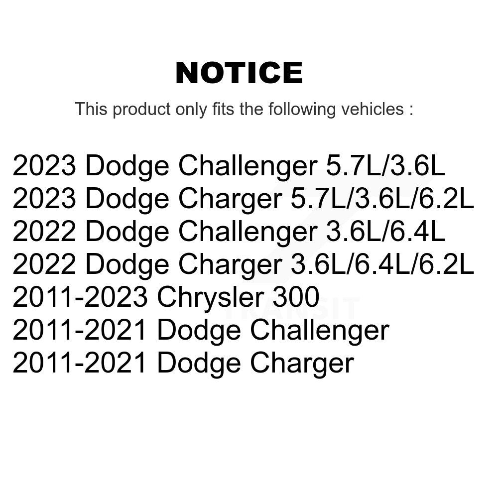 Filtre à air moteur (paquet de 10) pour Dodge Charger Chrysler 300 Challenger K57-10150