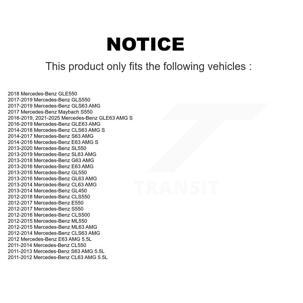 Filtre à air moteur (paquet de 10) pour Mercedes-Benz S550 GLE63 AMG S CLS550 E550 SL55