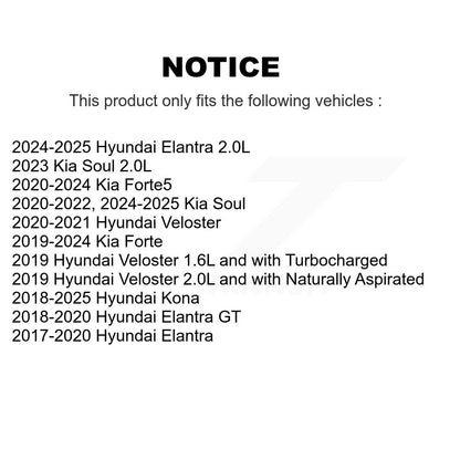 Filtre à air moteur (paquet de 10) pour Hyundai Elantra Kona Kia Forte Soul Forte5 GT