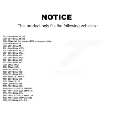 Filtre à air moteur (paquet de 11) pour BMW X3 Z4 325i Z3 330Ci 325Ci M3 330i 328i 320i