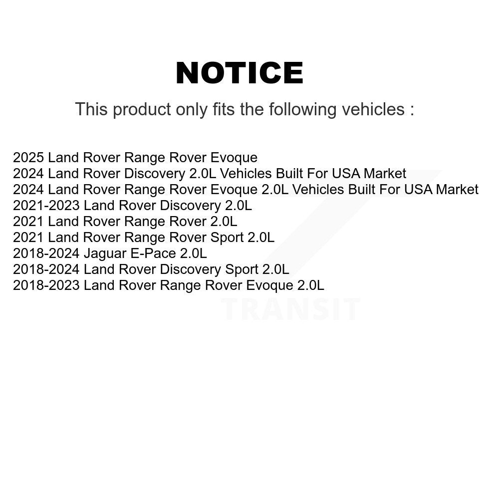 Filtre à air moteur (paquet de 11) pour Land Rover Range Evoque Discovery Sport Jaguar