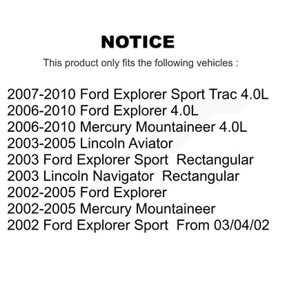 Filtre à air moteur (paquet de 11) pour Ford Explorer Sport Trac Lincoln Aviator Mercur