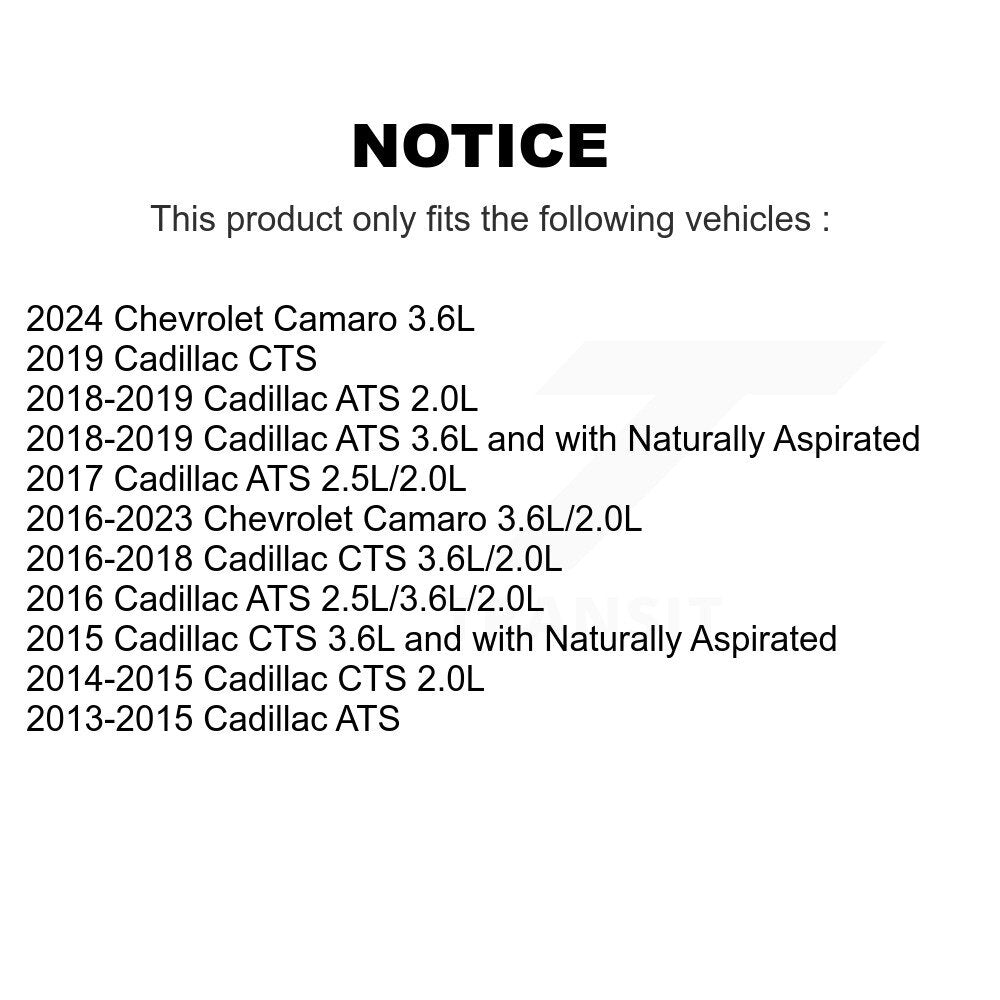 Filtre à air moteur (paquet de 11) pour Cadillac Chevrolet Camaro ATS CTS K57-101666