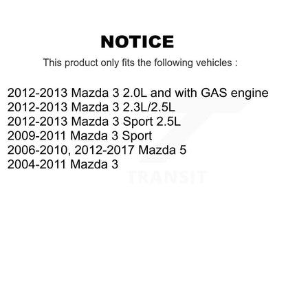 Filtre à air moteur (paquet de 11) pour Mazda 3 5 Sport K57-101705
