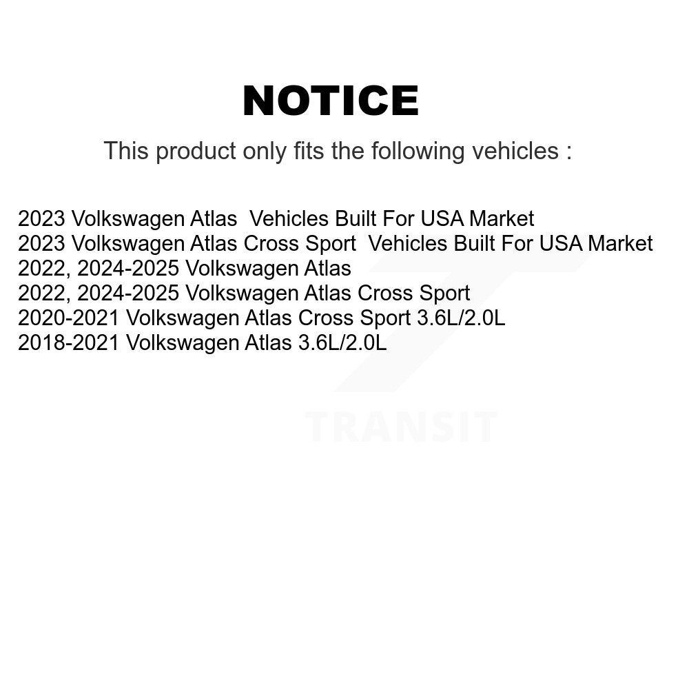 Filtre à air moteur (paquet de 11) pour Volkswagen Atlas Cross Sport K57-101917