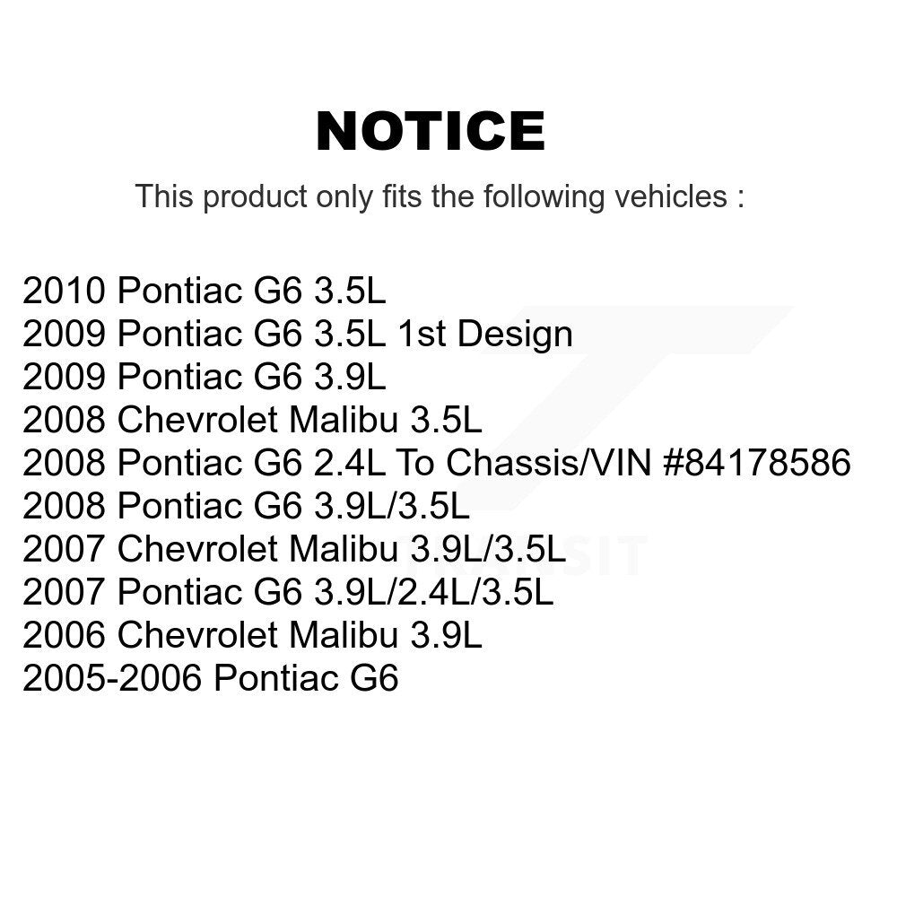 Filtre à air moteur (paquet de 12) pour Pontiac G6 Chevrolet Malibu K57-102007