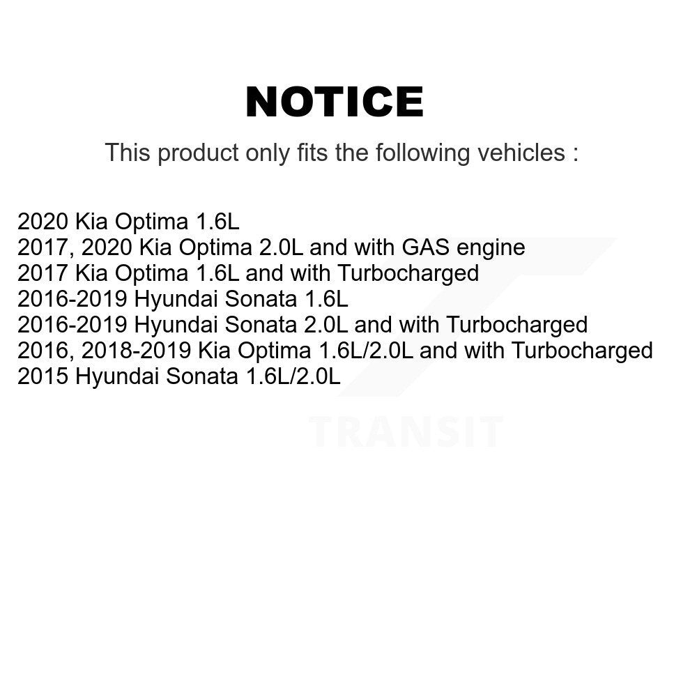 Filtre à air moteur (paquet de 12) pour Hyundai Sonata Kia Optima K57-102094