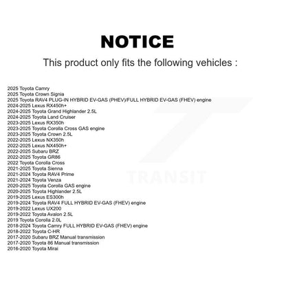 Filtre à air moteur (paquet de 6) pour Toyota RAV4 Corolla Camry Highlander Cross C-HR