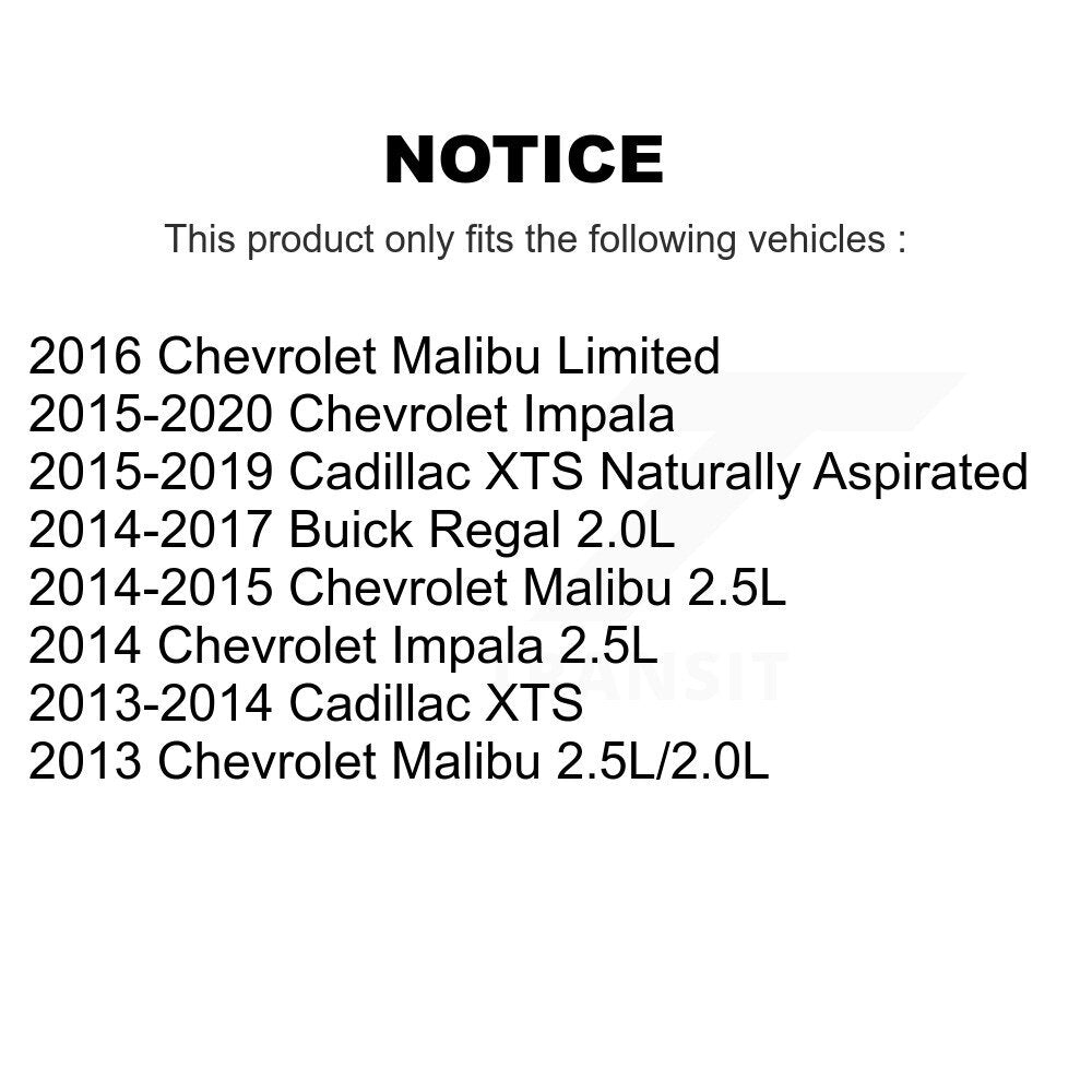Filtre à air moteur (paquet de 6) pour Chevrolet Malibu Impala Cadillac XTS Limited