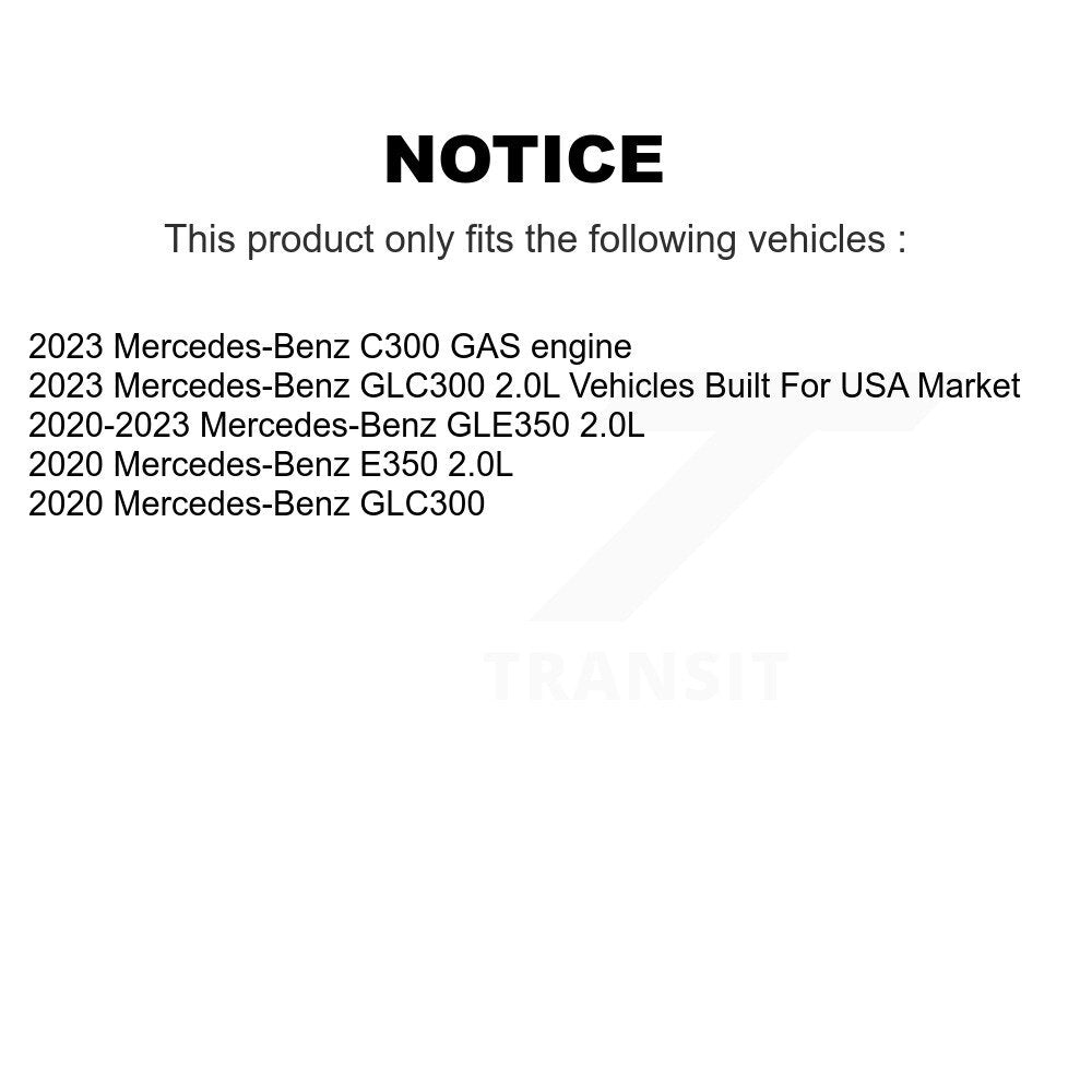 Filtre à air moteur (paquet de 6) pour Mercedes-Benz GLC300 GLE350 C300 E350 K57-102696