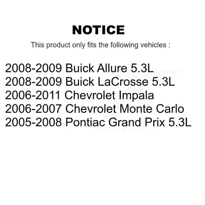 Filtre à air moteur (paquet de 8) pour Chevrolet Impala Pontiac Grand Prix Buick Allure