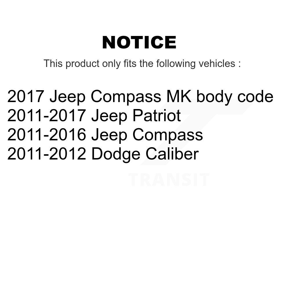 Filtre à air moteur (paquet de 8) pour Jeep Patriot Compass Dodge Caliber K57-102755