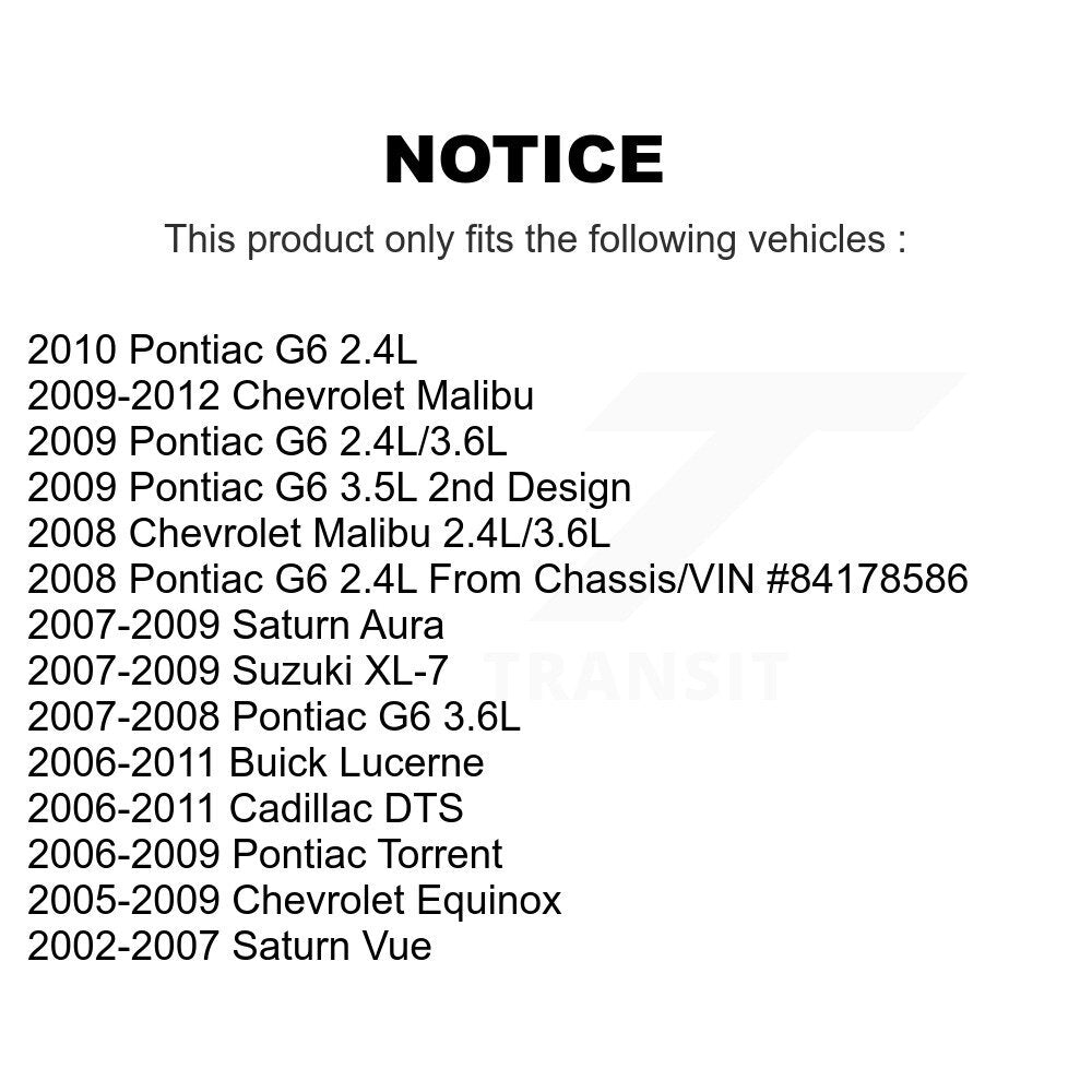 Filtre à air moteur (paquet de 8) pour Chevrolet Malibu Pontiac Equinox Torrent G6 Buic