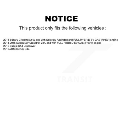 Filtre à air moteur (paquet de 8) pour Subaru XV Crosstrek Suzuki SX4 Crossover