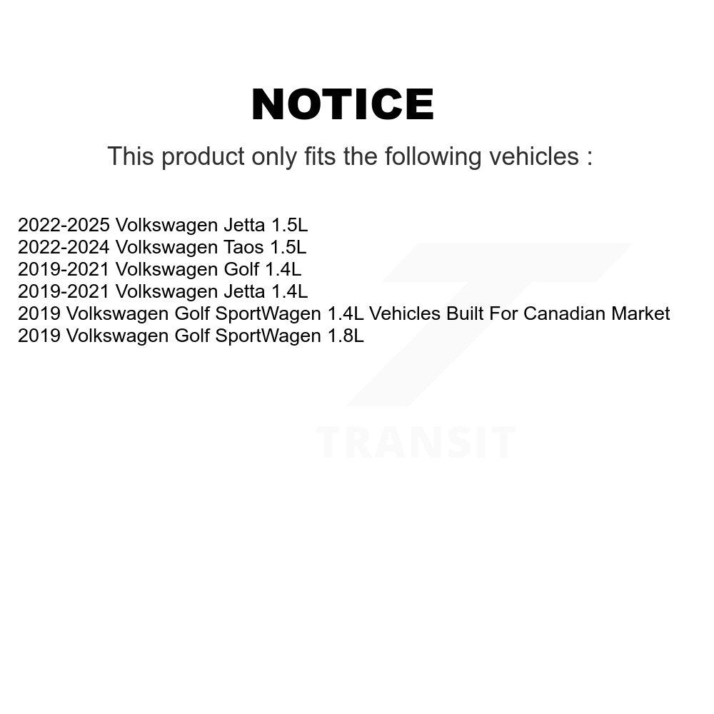 Filtre à air moteur (paquet de 8) pour Volkswagen Jetta Taos Golf SportWagen K57-102981