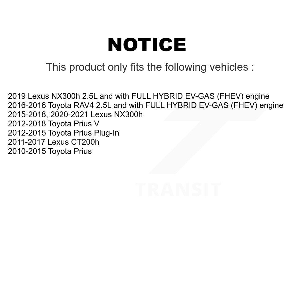 Filtre à air moteur (paquet de 8) pour Toyota RAV4 Prius V Lexus CT200h NX300h enfichable