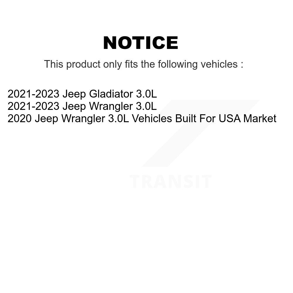 Filtre à air moteur (paquet de 8) pour Jeep Wrangler Gladiator 3.0L K57-103034