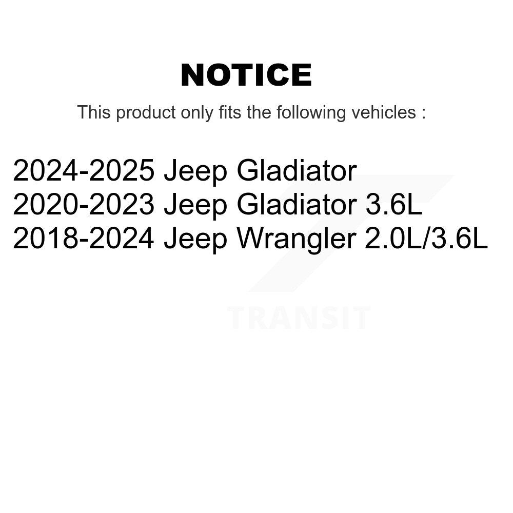 Filtre à air moteur (paquet de 8) pour Jeep Wrangler Gladiator K57-103035