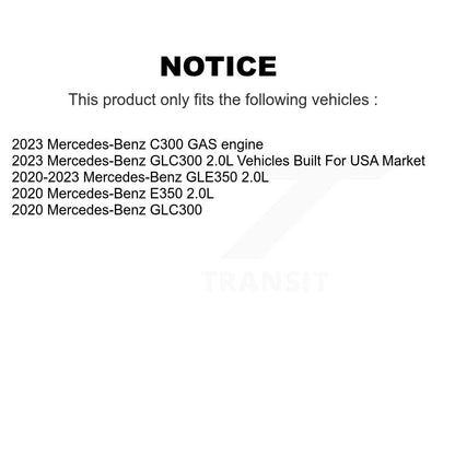 Filtre à air moteur (paquet de 8) pour Mercedes-Benz GLC300 GLE350 C300 E350 K57-103076