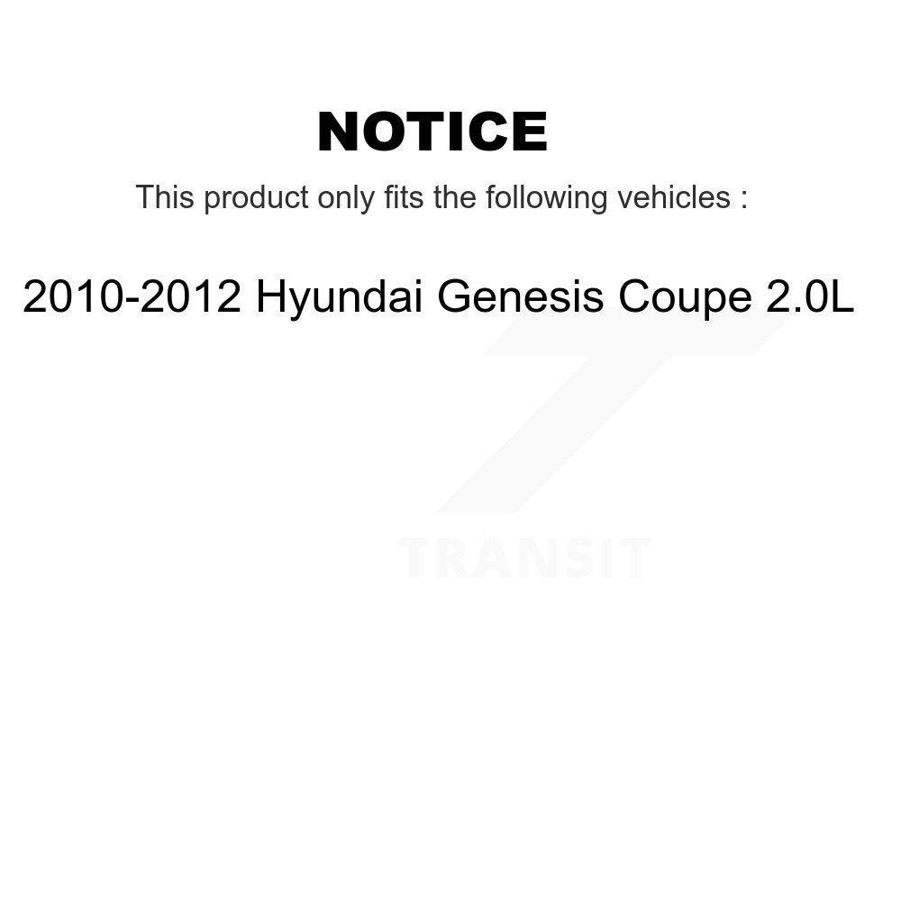 Filtre à air moteur (paquet de 7) pour Hyundai Genesis Coupé 2.0L 2010-2012 K57-103100