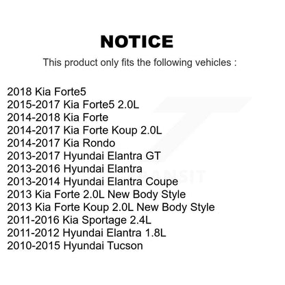 Filtre à air moteur (paquet de 7) pour Hyundai Elantra Kia Tucson Forte GT Sportage Kou
